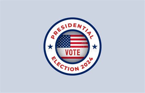 2024 United States Of America Presidential Election Vote Banner Stock