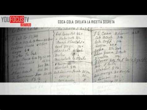 Check spelling or type a new query. Coca-Cola: svelata la ricetta segreta - YouTube