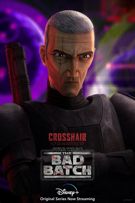 Lanzamiento Del Póster De Star Wars The Bad Batch Crosshair Character Qué Hay En Disney