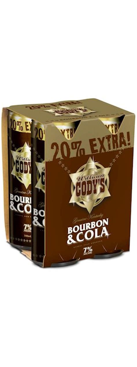Codys And Cola 7 4 Pack Cans 300ml Counties Inn Liquor