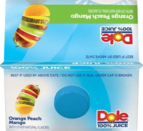 Dole 100 Orange Peach Mango Juice 59 Fl Oz Food 4 Less