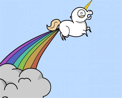 Rainbow Unicorn Pooping Rainbows