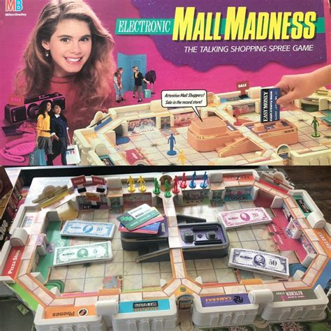 Mall Madness Board Game 1989 Milton Bradley Complete Electronic Very
