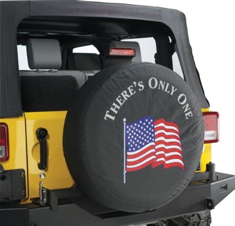 Jeep Wrangler American Flag W Logo Spare Tire Cover 31 Inch Mopar Oem