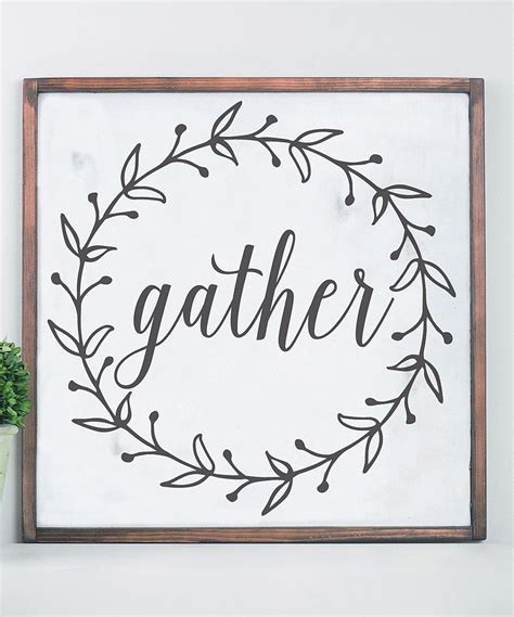 White And Black Distressed Grateful Wreath Framed Wood Wall Art Frame
