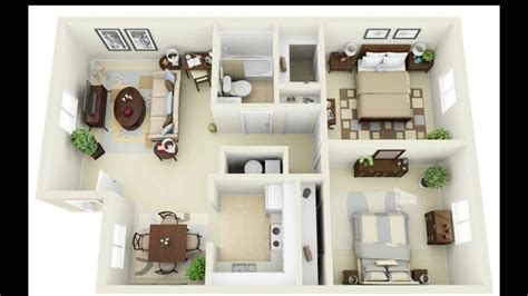 20 Best 2 Bedroom Apartments Design Ideas With Floor Plan