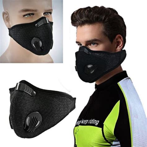 Black Respirator Mask Dust Carbon Filtration Half Face Proof Filtered Activated Ebay Thigh