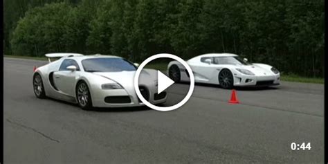 Epic Drag Race Bugatti Veyron Vs Koenigsegg Ccxf Which Titan Will Win