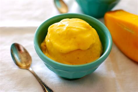 Two Ingredient Mango Soft Serve Eating Made Easy