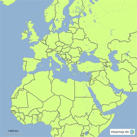 Stepmap Europa Afrika Landkarte Für Deutschland