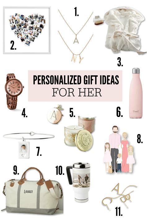 Get personal with these customizable gift ideas. Personalized Gift Ideas For Her