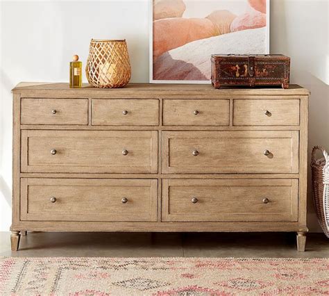 It features the combination of blue, red, white and silver drawers, all in the amount of 2. Sausalito 8-Drawer Extra Wide Dresser in 2020 | Extra wide ...