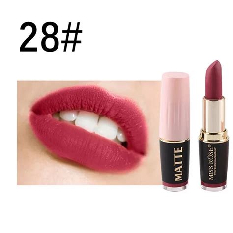 Aliexpress Com Buy Miss Rose Matte Lipstick Makeup Waterproof Batom Lip Stick Sexy Mate Lip