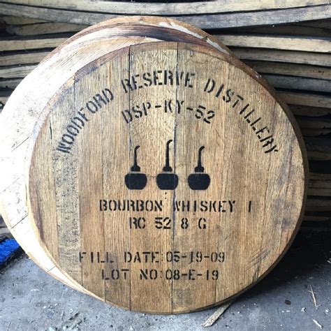 Woodford Reserve Bourbon Barrel Head Whiskey Barrel Head Rustic