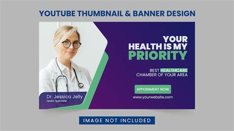 Premium Vector Medical Healthcare Youtube Thumbnail And Banner Template