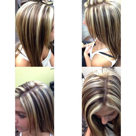 If you decide to get silver highlights on black hair by yourself, remember to get all the necessary equipment and have it nearby you at all times. Chocolate brown lowlights with white blonde highlights ...
