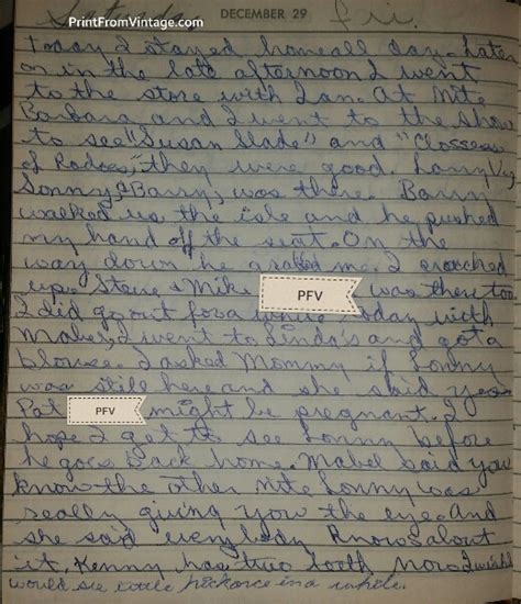 miss norma s diary december 29 1961 on the way down he grabbed me i cracked up print