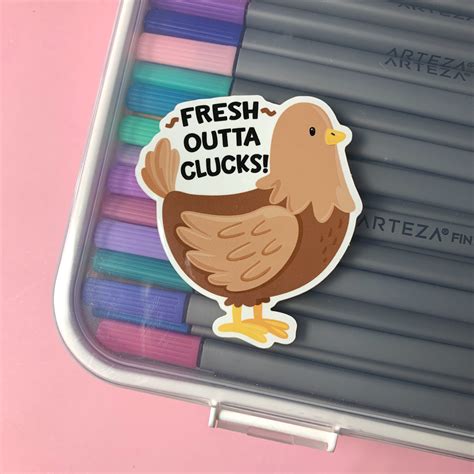 Chicken Sticker S0046 Vinyl Stickers Laptop Decal Chicken Etsy