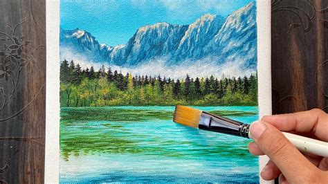 How To Paint Mountain Landscapeacrylic Painting For Beginnersstep By