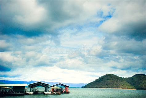 The Mountains And Sea Scenery With Blue Sky Thailand Stock Image