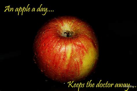 An Apple A Day Keeps The Doctor Away By Khadhy Redbubble