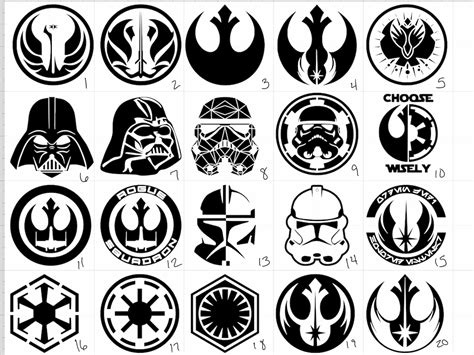 Star Wars Vinilo Logo Car Window Stickers Jedi Stormtrooper Etsy México