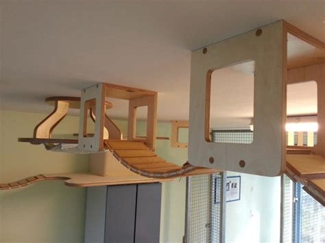 Modern floor to ceiling cat tree. Cat Furniture by Gold Paw