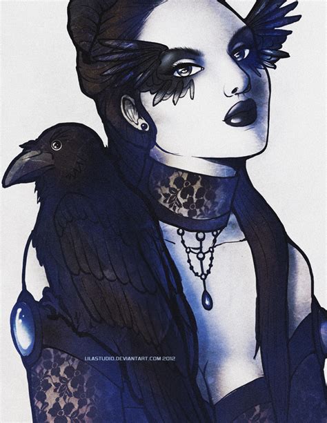 Raven Girl By Lilacattis On Deviantart