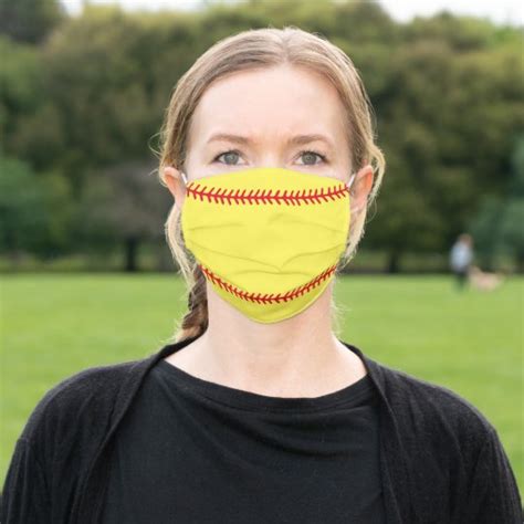 Softball Adult Cloth Face Mask