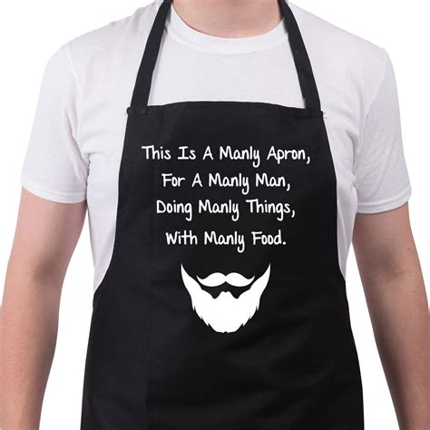 Novelty Bbq Aprons For Men Funny Barbeque This Is A Manly Apron Funny Aprons For Men Aprons
