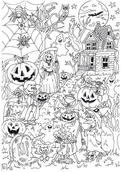 Coloriage Halloween - Coloriages Gratuits à Imprimer - Dessin 31337