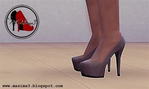 Maims 3 High Heel Platform Pumps Sims4 Sims 4