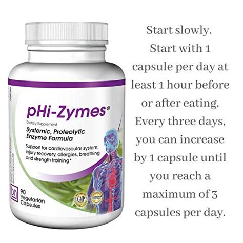 Phi Zymes Systemic Proteolytic Enzymes 90 Count For Inflammation
