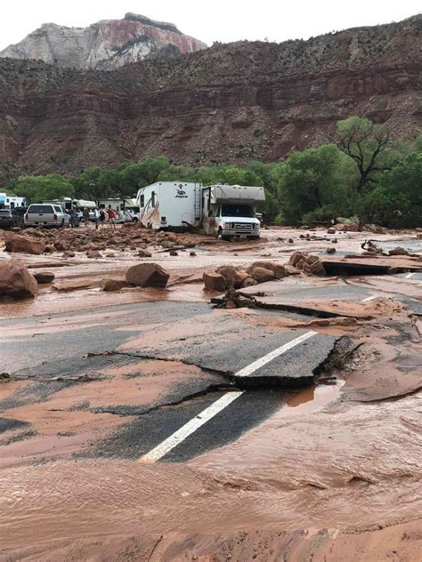Flash Floods Damage Zion National Park