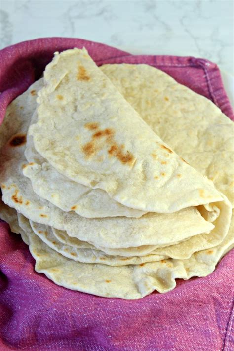 Perfect Homemade Flour Tortillas Only 5 Ingredients Recipe