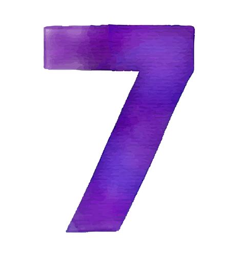 7 Number PNG Royalty-Free Image - PNG Play