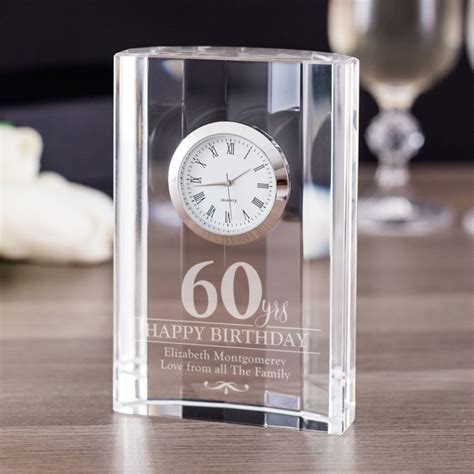 60th birthday is indeed a milestone for anyone. Engraved 60th Birthday Mantel Clock | The Gift Experience