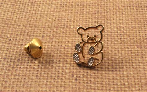 Avon Teddy Bear Gold Tone Animal Pins Vintage 1980 Etsy Animal Pins