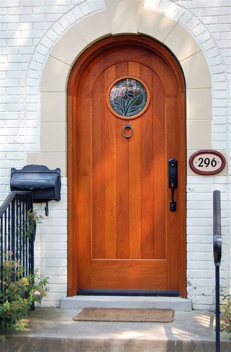 Wooden Arched Doors Round Top And Curved Top Doors Arched Front Door