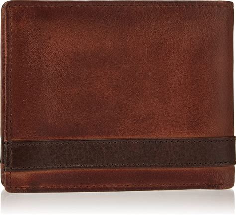 Fossil Mens Quinn Leather Bifold Wallet 1143 Cm L X 254 Cm W X 9525