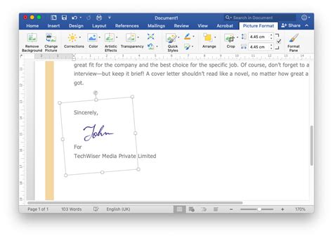 How Do I Write My Signature On A Word Document Techwiser