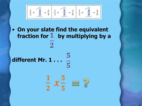 Ppt Equivalent Fractions And Simplifying Fractions Powerpoint