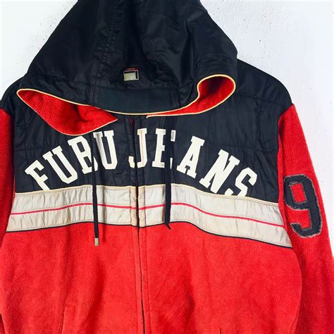 Vintage Fubu Collection Jacket Sweater Big Logo Spellout Etsy