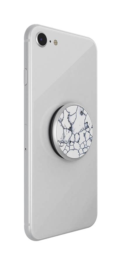 Crafted Stone White Popsockets Popgrip