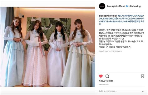 Wearing Hanbok See How Blackpink Celebrates Lunar New Year In 2018