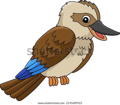 Kookaburra Animal Cartoon Colored Clipart Stock Vector Royalty Free