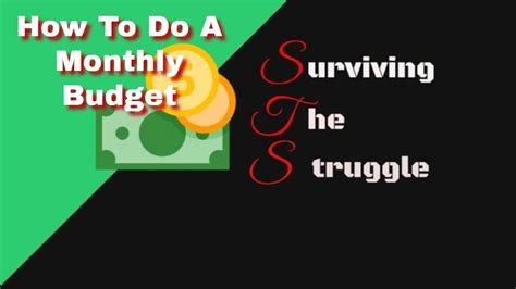 Budgeting 101 Pt 2 How To Do A Monthly Budget Youtube
