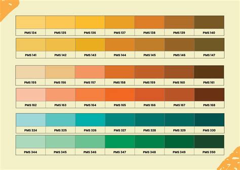 Pantone Matching System Color Chart In Illustrator Pdf Download