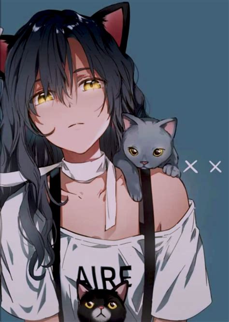 Cat Girl Shared By 𝓣𝓪𝓮 𝓦𝓪𝓷𝓰 On We Heart It