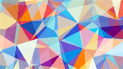 Abstract Background Loop Of Triangles In A Geometric